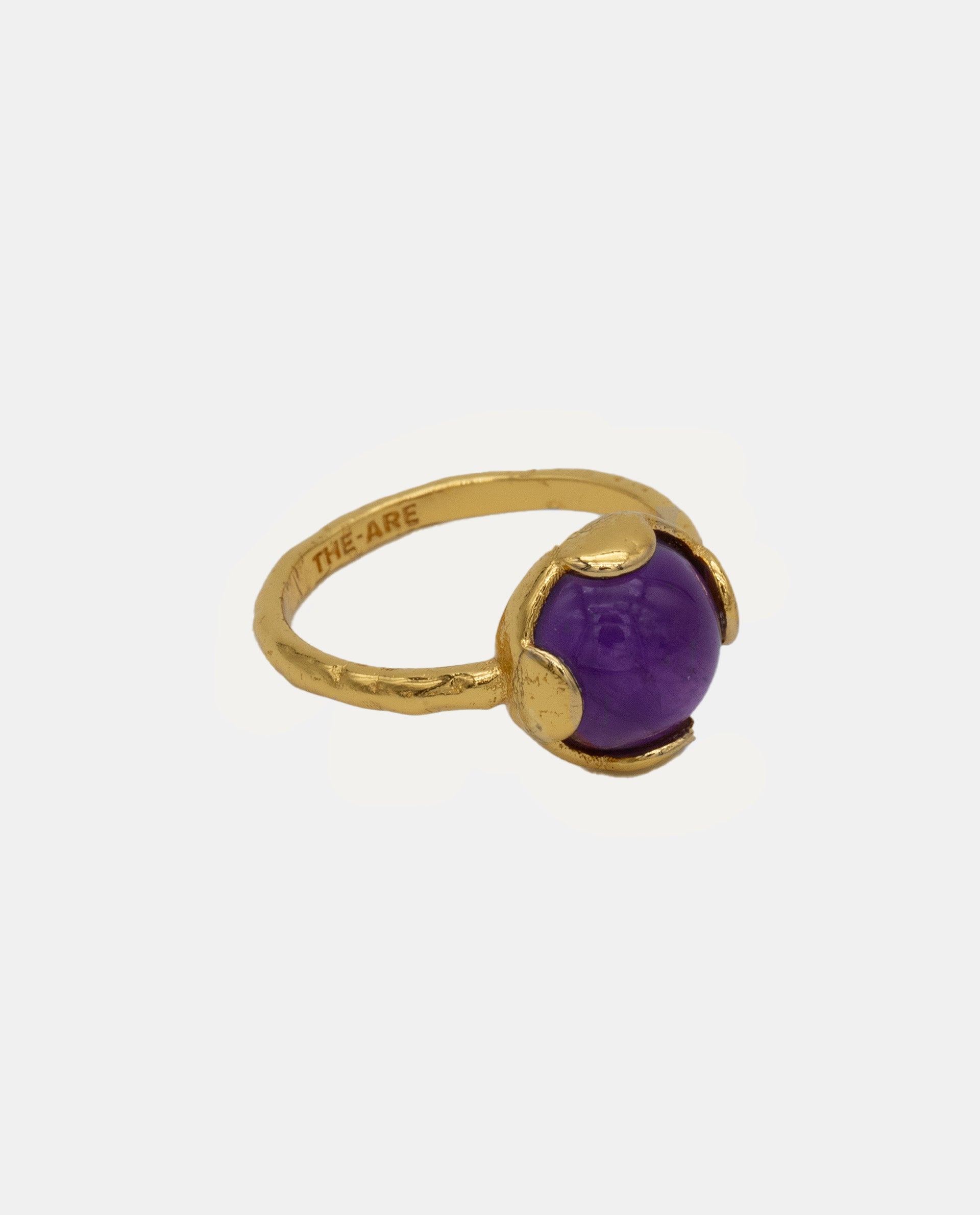 REMEDY AMETHYST RING - GOLD PLATED