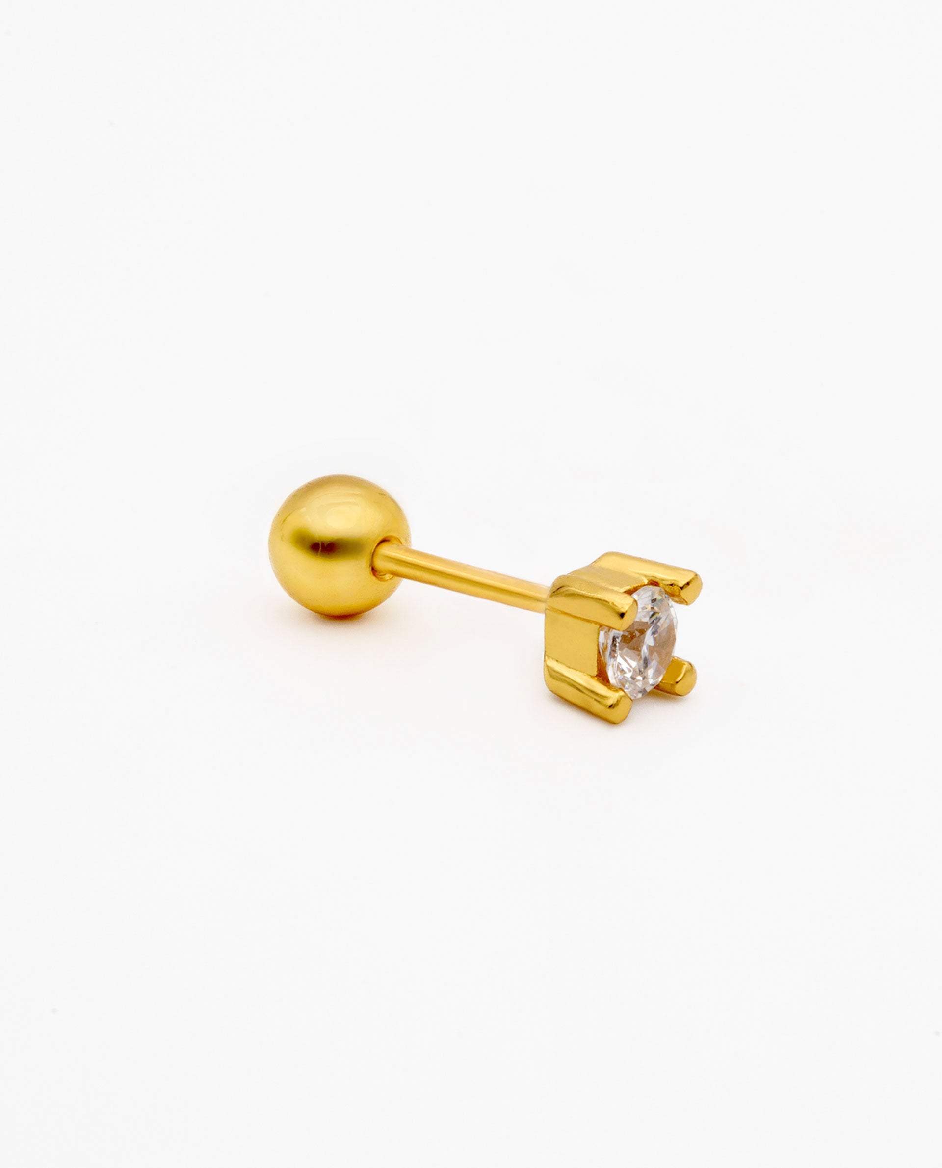 PIERCING SPARK - SILVER GOLD PLATED