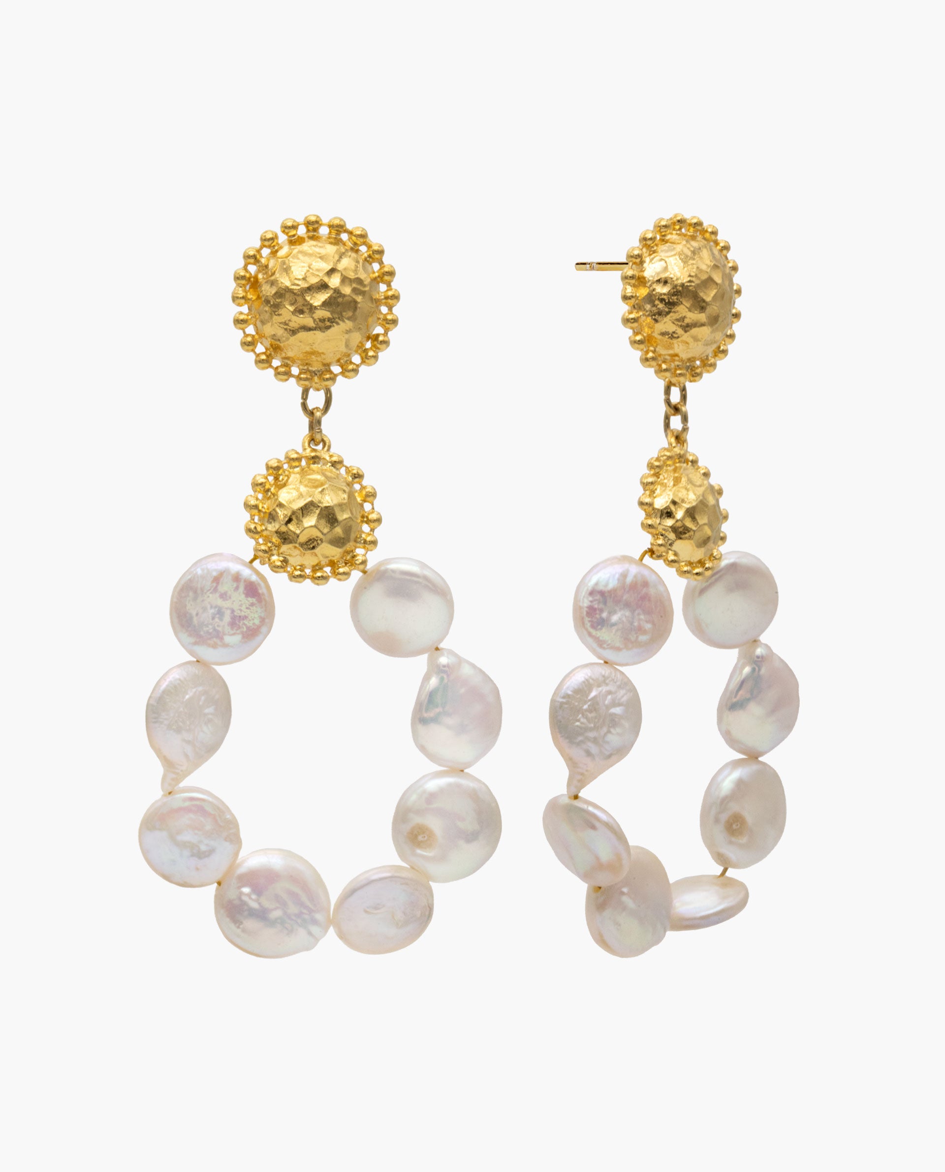 DREAM DROP PEARLS EARRINGS - GOLD PLATED