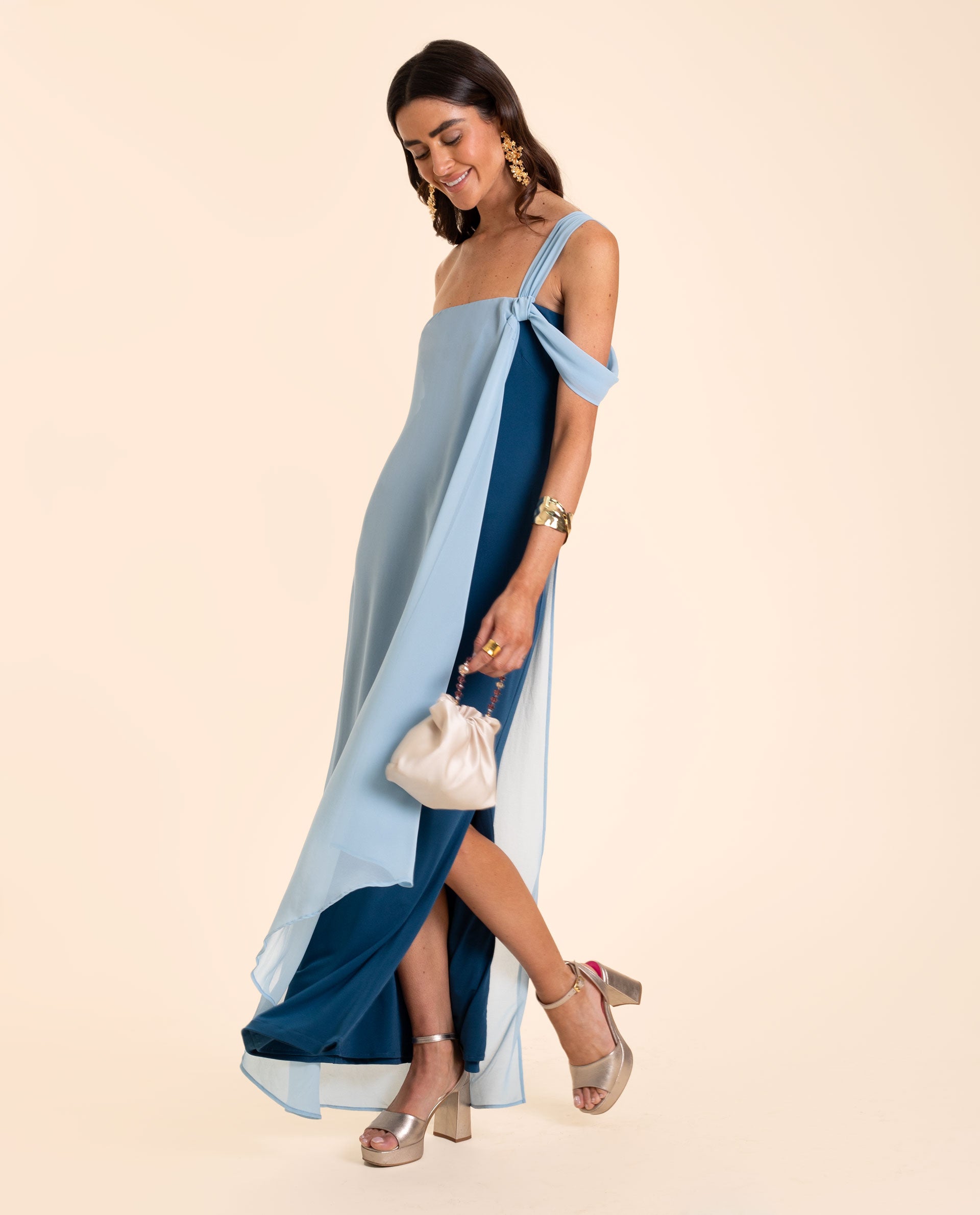 ALMERIA DRESS - BLUE