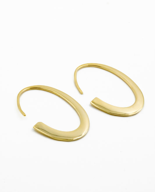CURVE EARRINGS - GOLD PLATED