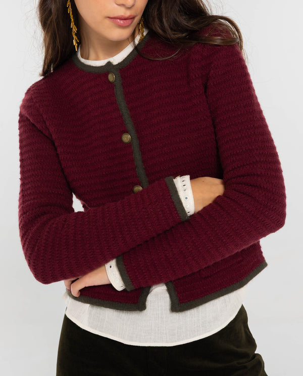 CHAQUETA CITY CALLING · BURDEOS