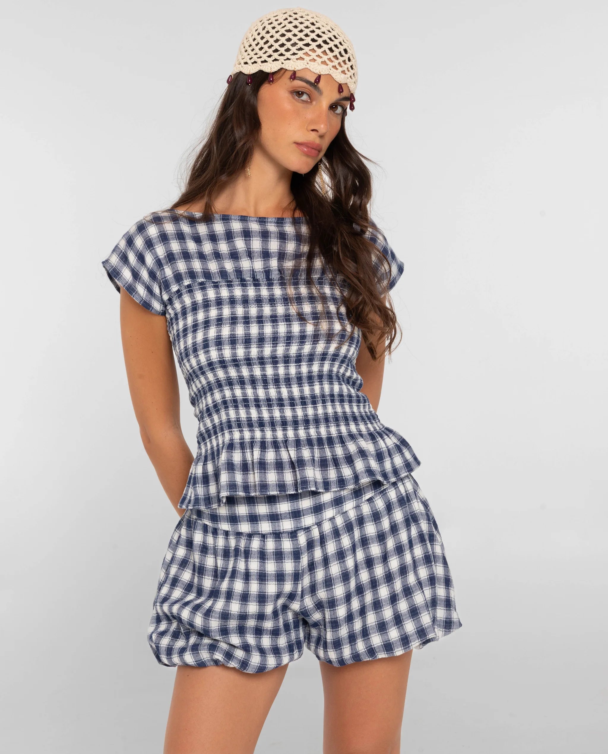 plaid dress shorts women Grey Plaid Shorts - Belted High-Rise Shorts - High-Waisted Shorts