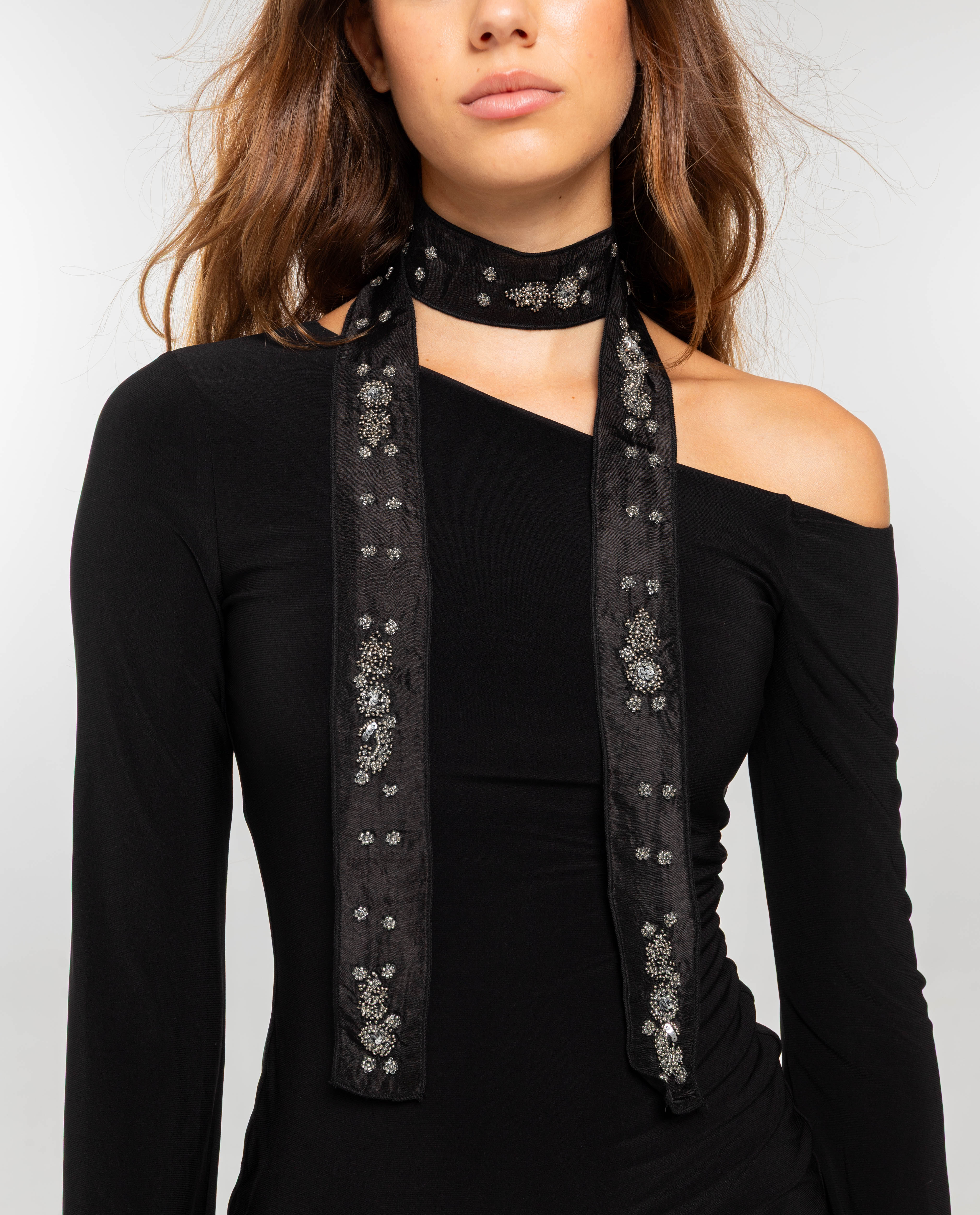 FOULARD LOST SIGNAL - PRETO