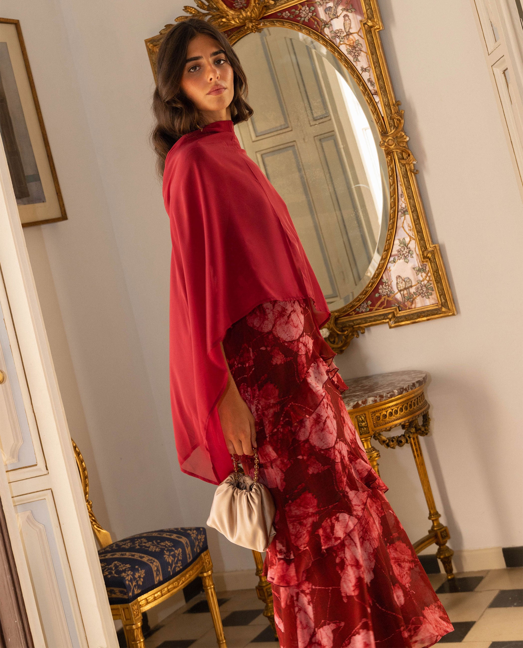 CAPA EM CHIFFON - BORGONHA