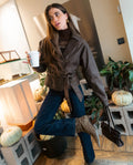 GIACCA JUST BECAUSE · MARRONE