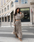 HER TURN SKIRT · BEIGE