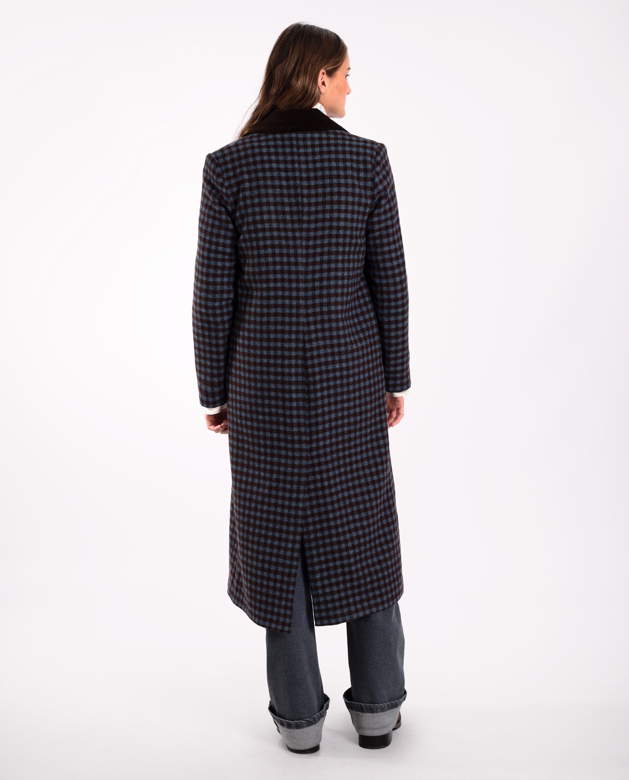 Damenmantel H Und M Karierter Mantel Langer Karierter Damenmantel