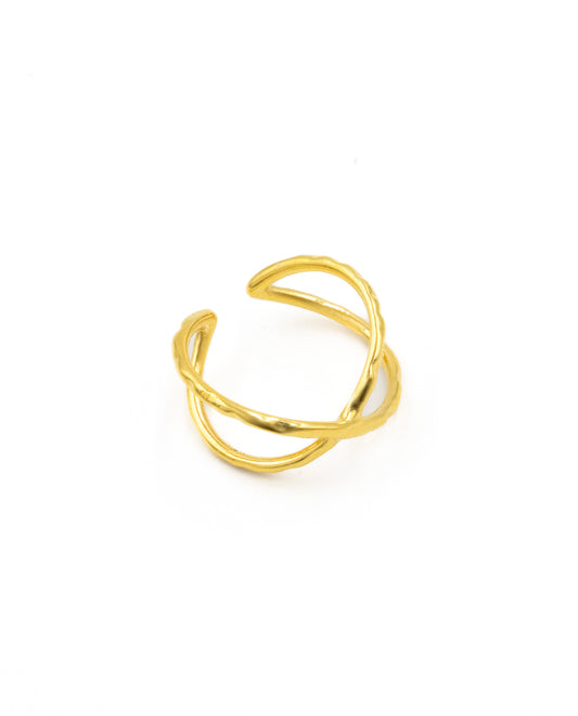 MEET UP RING - GOLD PLATED SILVER
