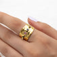 COLORFUL WHIM RING - GOLD