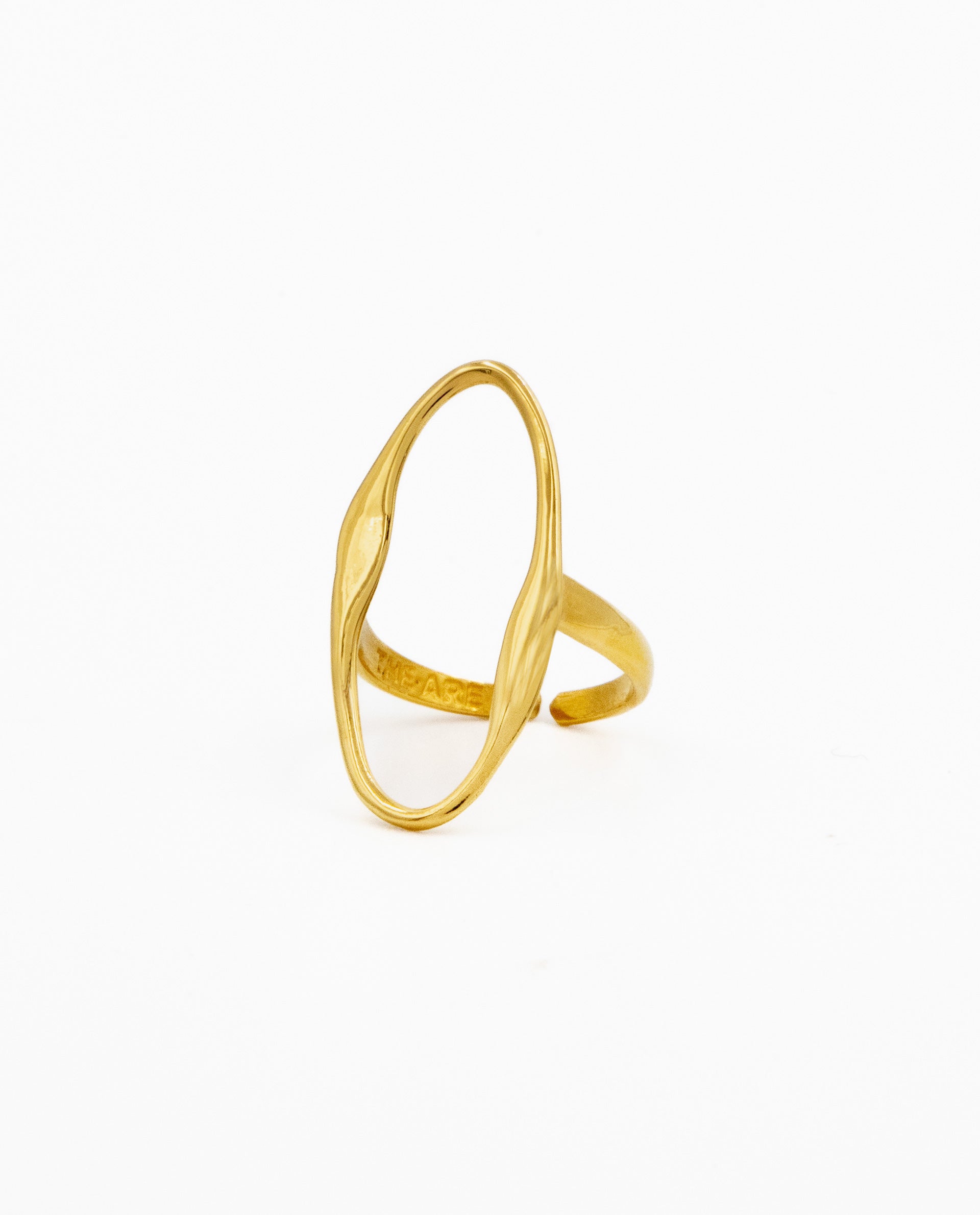 HALO RING - GOLD PLATED SILVER