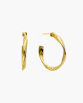 SPIRAL EARRINGS · SILVER WITH GOLD PLATING