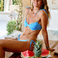 BIKINI BORACAY | Bikini Balconette Estampado Flores Azul | Bikinis y Bañadores THE-ARE