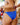 BIKINI LOMBOK | Bikini de Triángulo Azul Eléctrico | Bikinis y Bañadores THE-ARE