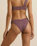 Denim bikini briefs · Purple