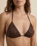 PRAINHA BIKINI TOP · BROWN
