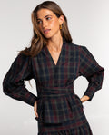 BLUSA TALK LATER · CUADROS TARTÁN