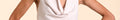 Blusa Beige Elegante Escote Halter Drapeado | Invitadas THE-ARE
