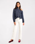 Blusa Estampada Asimétrica con Fular | THE-ARE