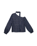 Blusa Estampada Hombro Descubierto con Fular | THE-ARE