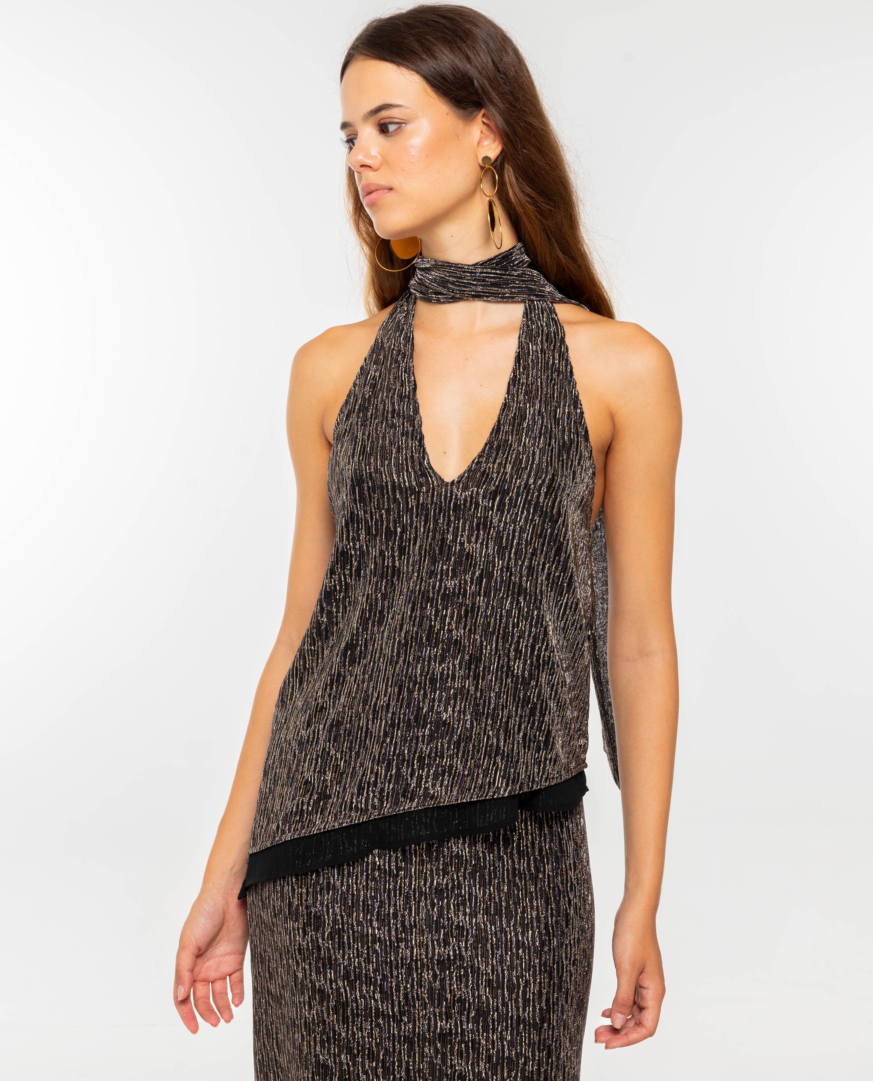 BLOUSE LET'S MEET UP - ARGENT