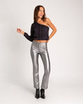 BLUSA GETTIN READY | Blusa Negra Asimétrica Estampado | Fiesta Mujer THE-ARE