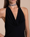 Blusa Negra Cuello Halter con Espalda Descubierta | Invitadas THE-ARE