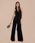 Blusa Negra Cuello Halter con Espalda Descubierta | Invitadas THE-ARE