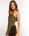 CLOSE ENOUGH BLOUSE · GREEN