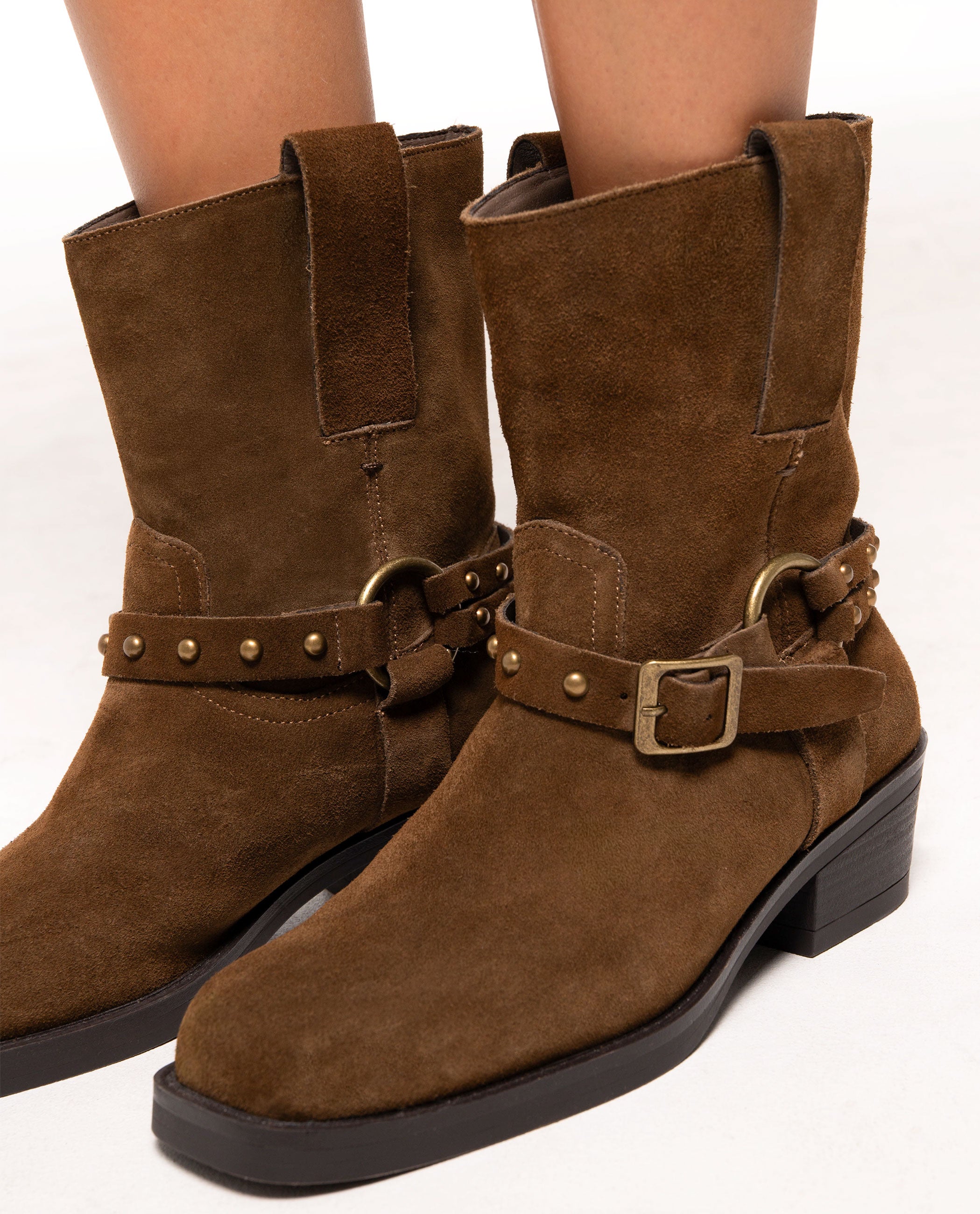 BOTTINES MOONSTEP - MARRON
