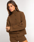 SEPTEMBER EDIT CARDIGAN · BROWN