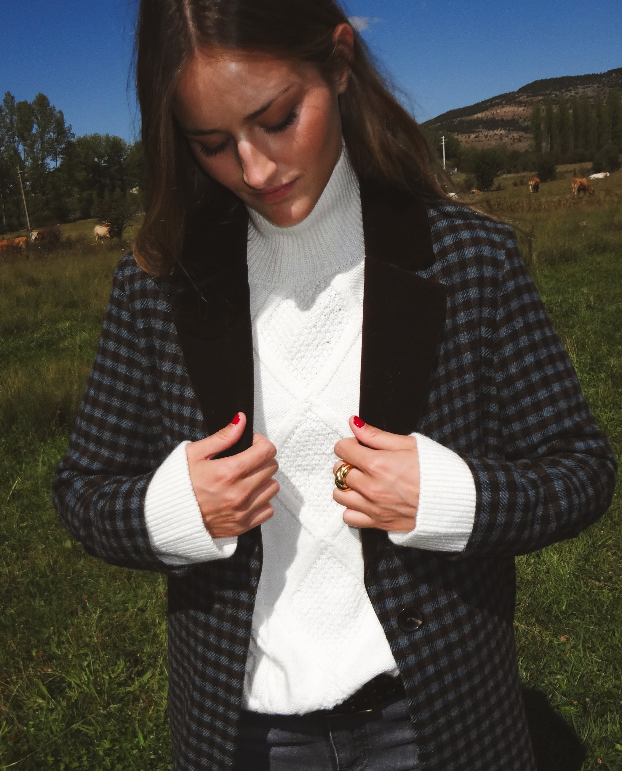 Combinar Abrigo Largo Abrigo De Cuadritos Abrigo Largo Cuadros