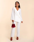 CHAQUETA RONDA |Chaqueta de Traje Blanca Mujer | Invitadas THE-ARE