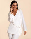 CHAQUETA RONDA |Chaqueta de Traje Blanca Mujer | Invitadas THE-ARE