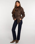 VESTE JUST BECAUSE · MARRON