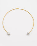 CHOKER DUO PEARLS · GOLD PLATED