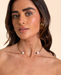 CHOKER DUO PEARLS · GOLD PLATED
