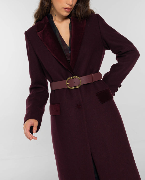 CINTURÓN CASUAL LANE · BURDEOS