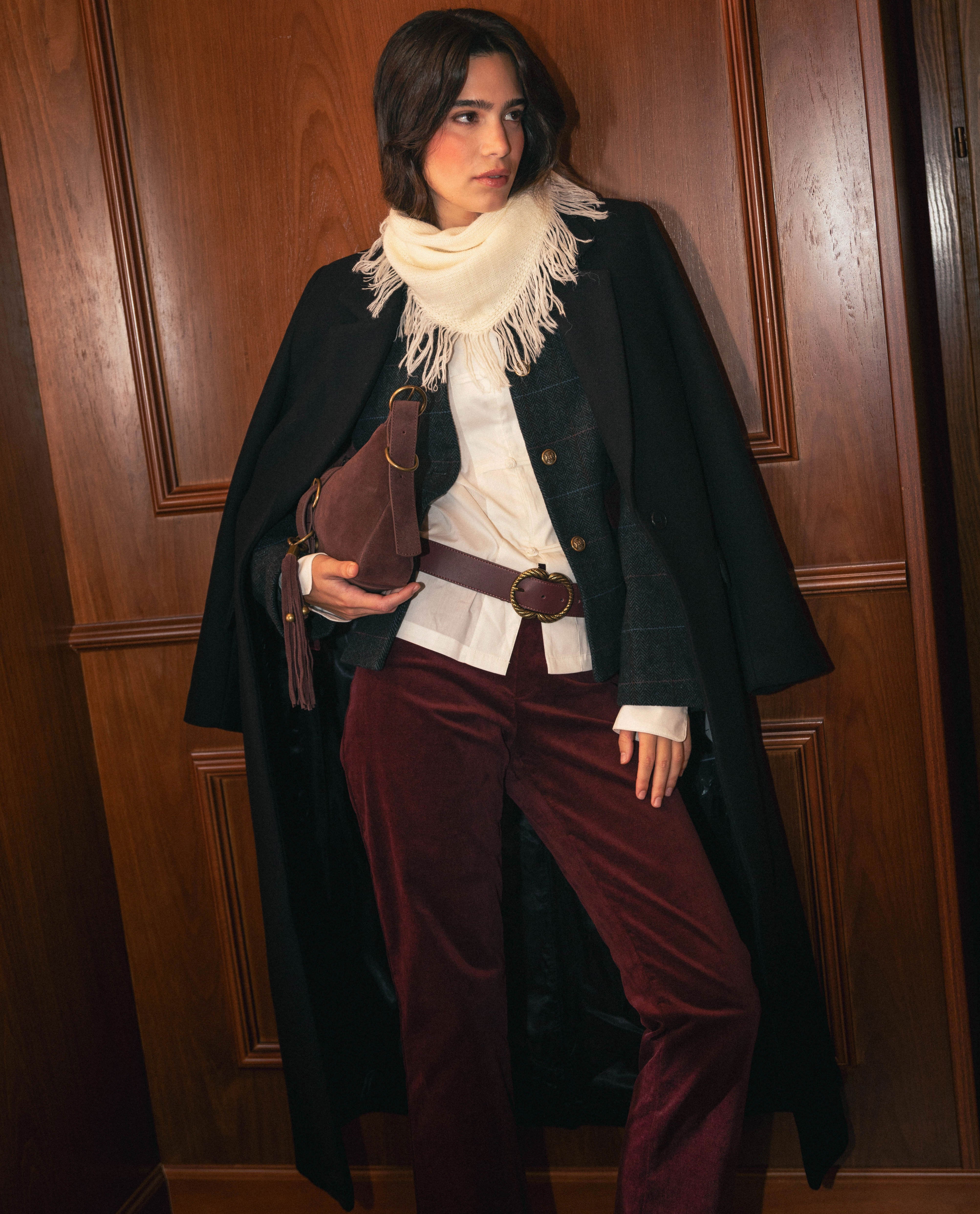 FOULARD MINIMAL CRUSH - BLANC