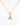 NECKLACE LETTER AMULET - GOLD PLATED