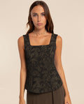 EUGENIA CORSET TOP · GREEN