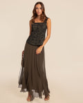 EUGENIA CORSET TOP · GREEN