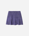 FALDA TIME TO ENJOY | Falda Corta Morada de Flores con Volante en el Bajo | THE-ARE