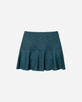 FALDA TIME TO ENJOY | Falda Corta Verde de Flores con Volante en el Bajo | THE-ARE