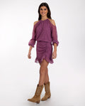 FALDA JOURNEY JOYS | Falda Corta Estampada con Frunce | THE-ARE