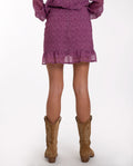 FALDA JOURNEY JOYS | Falda Corta Estampada con Frunce | THE-ARE