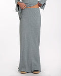 FALDA FREE SPIRIT | Falda Midi de Punto Gris Elástica | Colección Primavera THE-ARE