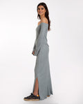 FALDA FREE SPIRIT | Falda Midi de Punto Gris Elástica | Colección Primavera THE-ARE