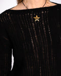 Jersey Negro Calado de Mujer | THE-ARE