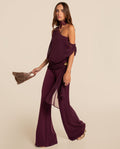 OLIVIA JUMPSUIT · PLUM